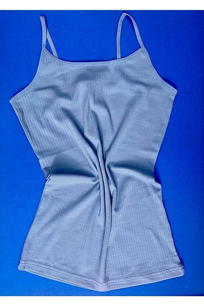 VicTroy Cotton, Lycra Ribbed Women's T-Shirt with 5 Rope Straps