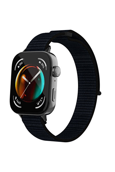 İncisoft Huawei Watch Fit 3 Uyumlu Naylon Hasır Örgü İşlemeli Lansman Design ...
