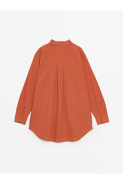 LC Waikiki LCW Poplin Damen Hemd Tunika - Gerader Schnitt