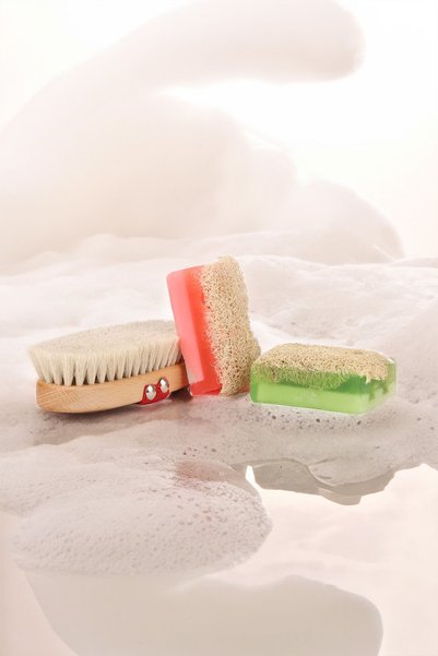 Şık Kalıp Set of 3 100% Natural Horsehair - Soap, Rose Donkey, Aloe Vera Pump...