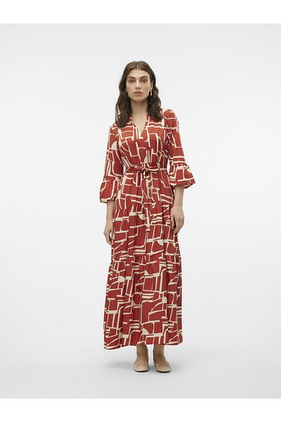 Vero Moda VMZERA Langes Kleid - Bequemer Schnitt