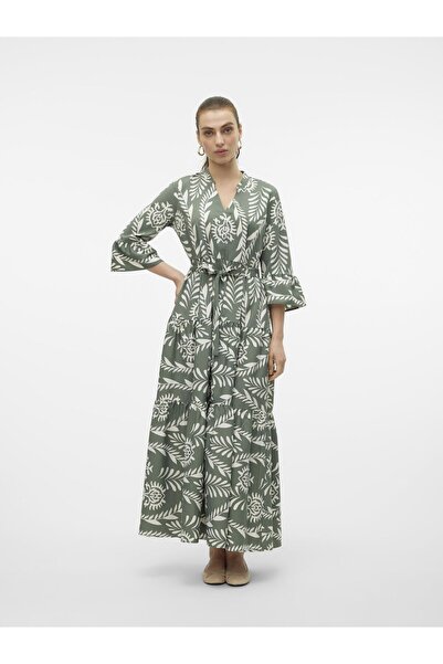 Vero Moda VMZERA Langes Kleid - Bequemer Schnitt