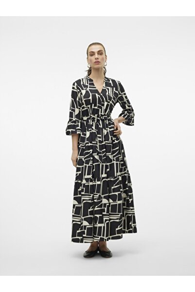 Vero Moda VMZERA Langes Kleid - Bequemer Schnitt