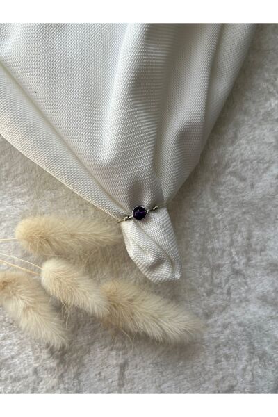 PelvedDesign حجر الجمشت - حلقة سلكية قابلة للتعديل بتصميم بسيط مصنوعة يدويًا