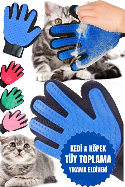 Munico Köpekler ve Kediler İçin Yumuşak Silikon Tarama ve Masaj Masaj Etkili ...