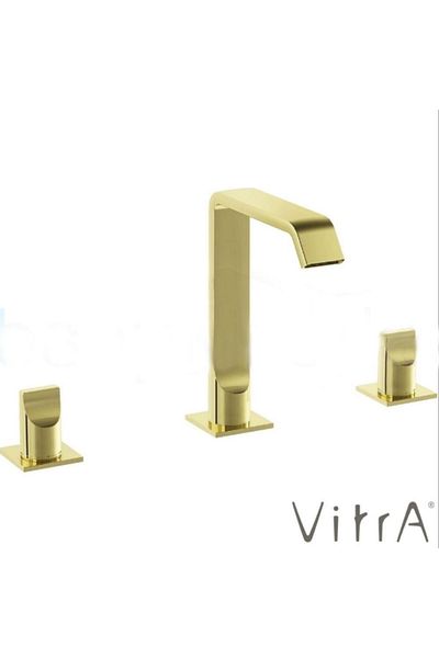 VitrA صنبور حوض ذهبي ناعم ذو 3 فتحات A4278474