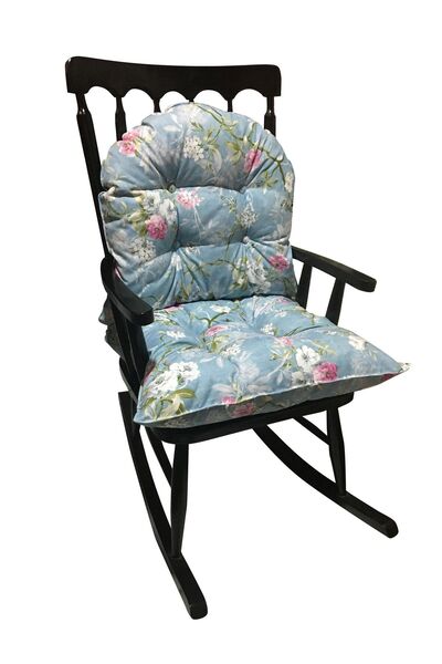 enesmefrusat Desenli Bambu Ve Bahçe Sandalyesi Için Oturma Ve Sırt Minderi