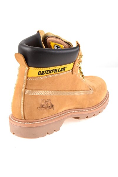Caterpillar Hakiki Deri Günlük Kauçuk Kaydırmaz Taban Outdoor Kışlık Bot