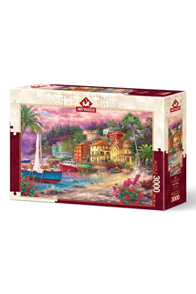 şazenur Eflatun Kıyılar 3000 Parça Art Puzzle 120x85 Cm