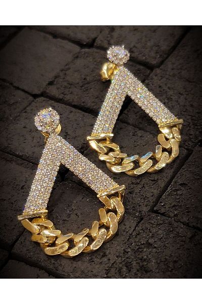 Feride Steel Earrings Xuping Stone Brand Xo 14 K Gold Earrings Vip Unalterable Series Luxury Earrings Antiallergic