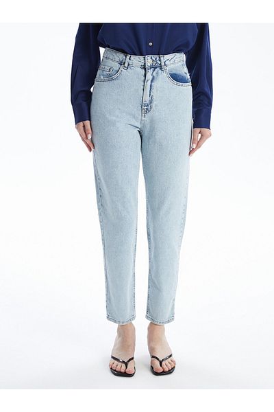 LC Waikiki Pantaloni de damă Jean - Mom Fit