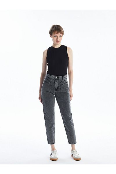 LC Waikiki Women's Jean Pants - Mom Fit