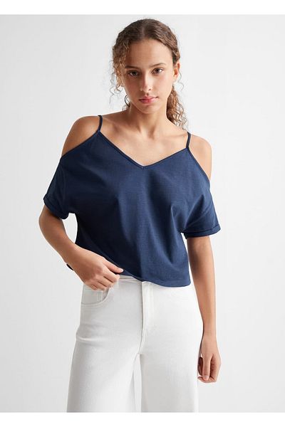 Mango Teen Tricou Albastru Pentru Copii