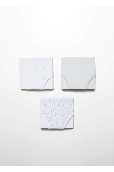 MANGO Baby Baumwoll-Dessous 3er-Set