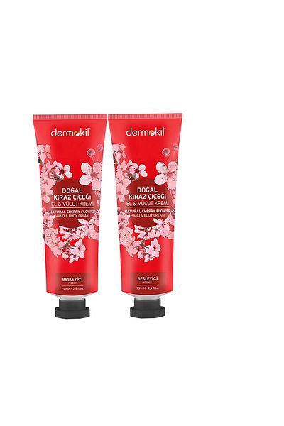 Dermokil Dermokil Natural Rash Flower Hand and Body Cream - 75 ml (2 Pieces)
