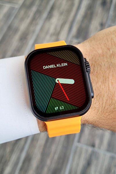 Daniel Klein Turuncu Renk Kordonlu Android ve İphone Uyumlu Akıllı Kol Saati