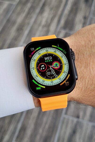 Daniel Klein Turuncu Renk Kordonlu Android ve İphone Uyumlu Akıllı Kol Saati