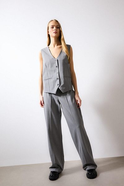 DeFacto High Waist Wide Leg Classic Pants - B7495Ax24Sp