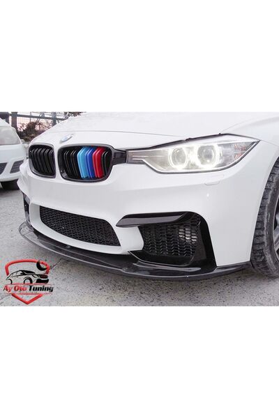 AYDİZAYN Bmw F30/f32/f36 - M3 - Ön Tampon Ön Lip - Piano Black Vakum (2012-2018)