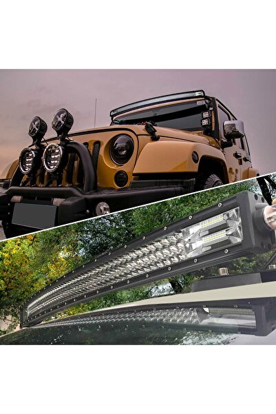 Vendortuning Off Road Led Bar 80 Cm Beyaz / Sarı Renkli 5 Modlu Düz