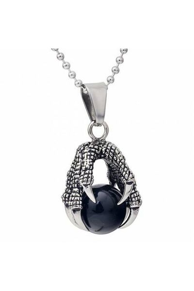 Köstebek Moon Necklace Inside Dragon Claw