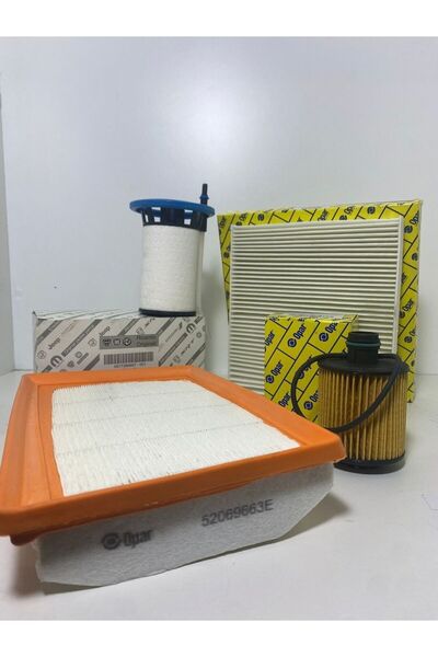 Genel Markalar Fiat Egea 1.3 Dizel Hava Polen Yağ Ve Yakıt Filtre Seti Polen Filtre Hava Filtre Yağ Yakıt Filtre