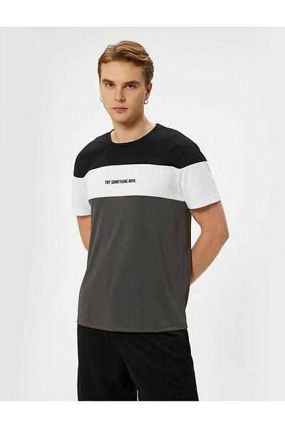 Koton Ανδρικό T-shirt Μαύρο 4sam10021nk