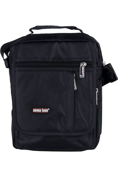 SEVENTEEN Seven Teen Men's Crossbody Bag Black 2248