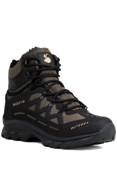 Ghattix Ανδρικές χειμερινές μπότες με φερμουάρ Anto Water Cold Resistant