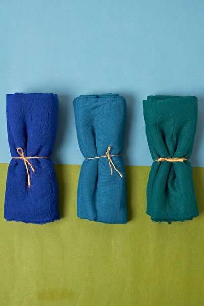 Organic Scarfs Tesettür Hijab Kadın Bambu Kraş Şal Modeli-3'lü Set