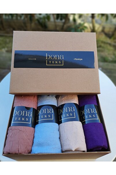 bona Teks Bamboo Kraş Shawl Set 4 Pieces