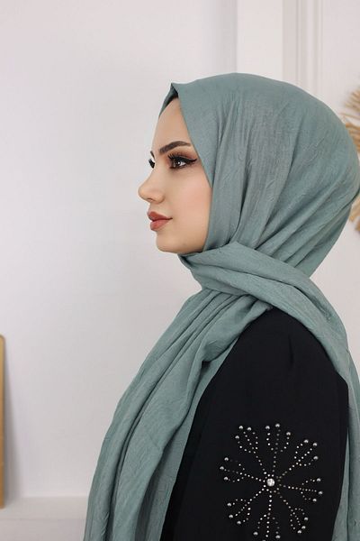 HAR-UM Ticaret شال نسائي من الخيزران باللون الأخضر