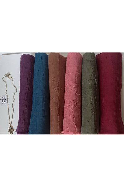 HAR-UM Ticaret Hijab Women's Bamboo Scarf Shawl Model-Set of 6