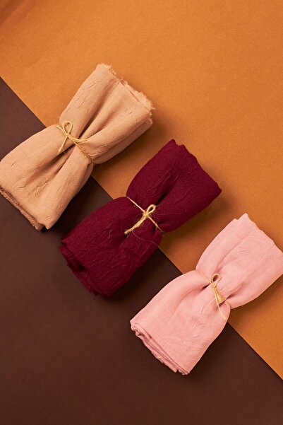 Organic Scarfs Hijab Hijab Women's Bamboo Scarf Shawl Model-Set of 3