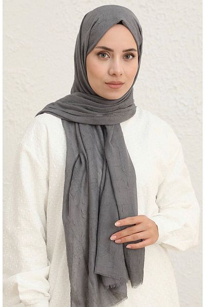 Mides scarf Bamboo Kraş Shawl-dark Gray