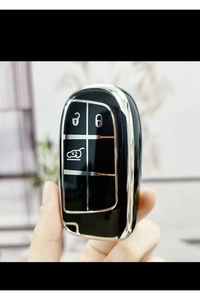 Skilit Egea Cross Uyumlu Anahtar Kılıfı Beyaz Jeep Uyumlu ( CROSS modeli için...