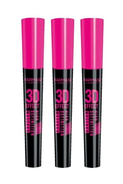 Farmasi 3 Adet 3d Effect Maskara 10 ml