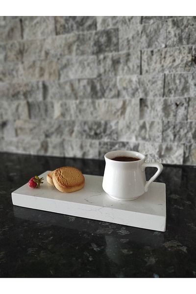 Zeybek Marble White Quartz Unbreakable Marble Presentation Holder