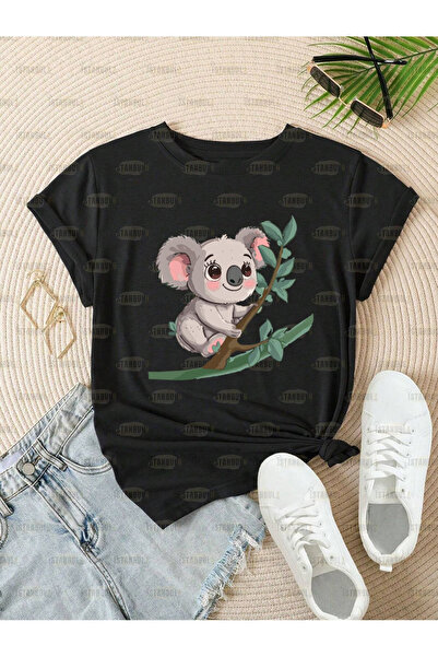 EFFRENATU Unisex Oversize χαριτωμένο μπλουζάκι με στάμπα