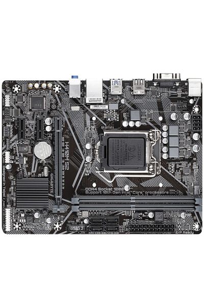 Gigabyte جيجابايت H410m-s2 DDR4 2933/2133 ميجا هرتز ماتكس DVI 1200p