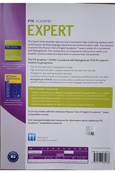 Pearson Pte Academic Expert B2 Coursebook And Myenglishlab