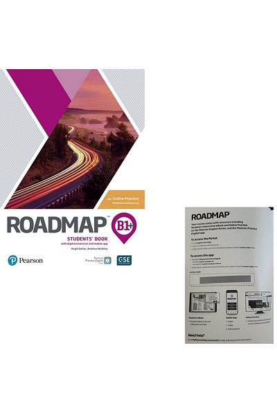 Pearson كتاب الطلاب Roadmap B1+ مع التدريب عبر الإنترنت وتطبيقات الهاتف المحمول