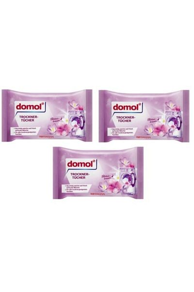 DOMOL Dryer Wipes Perfumed Softener Flower Dream