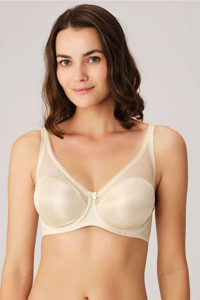 Anıl 3592 Γυναικείο δέρμα Underwire Satin Daily Unsupportive Minimizer Minimizer Bra 3592