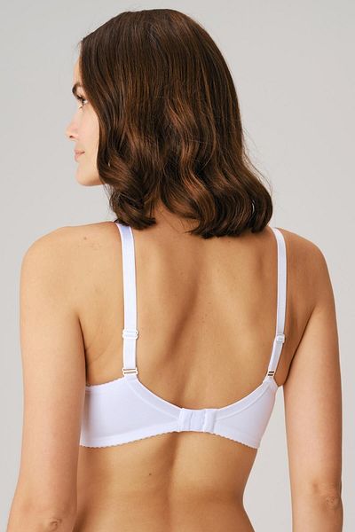 Anıl Lingerie Sutien de reducere minimizator de întărire fără suport din tul cu sârmă albă pentru femei 3525