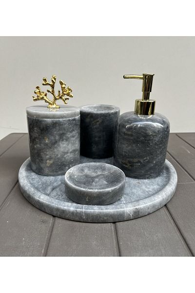 ege gross 5-Piece Bathroom Set 100% Marble