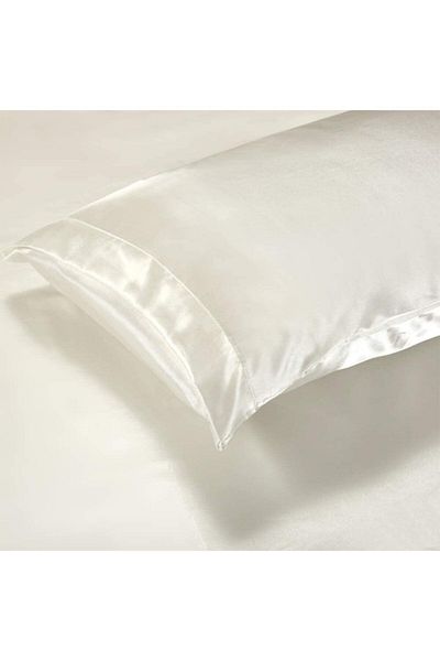 Tinybabyconcept Pamut szatén dupla paplanhuzat szett 4 részes selyem textúra fehér 160x220 cm méretű ágynemű
