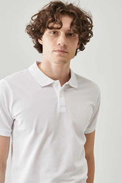 Lee Polo Yaka Regular Fit Ekru Erkek %100 Pamuk T-shirt L211810102
