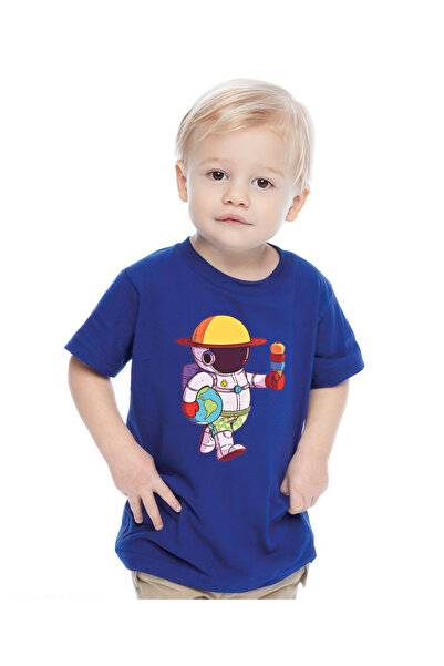 oneagılyazı تي شيرت للأطفال بتصميم رائد فضاء آيس كريم