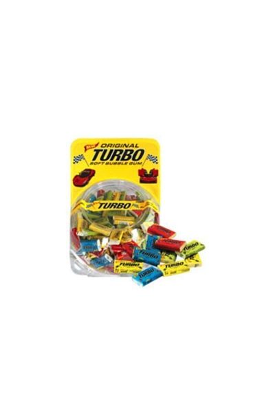 PACK Turbo Tutti Frutti Flavored Candy Gum Globe X300